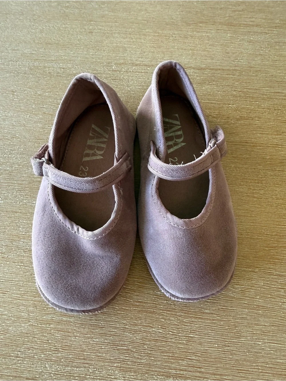 Zara Girls Mauve Mary Jane Shoes